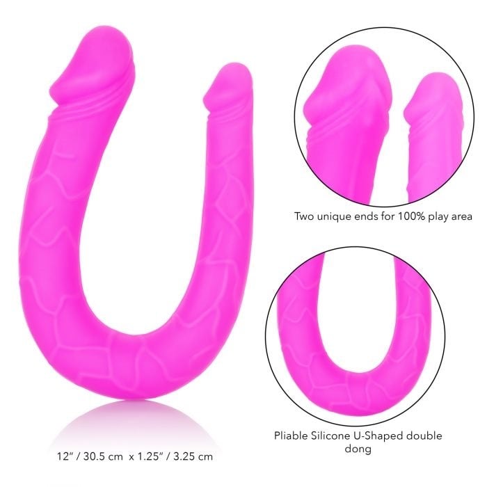 Двухсторонний фаллоимитатор 30 см Silicone Double Dong от CalExotics - Изображение 7