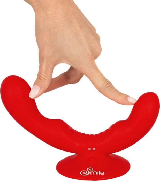 Подвійний вібратор з присоскою Sweet Smile Dual Vibrator - Зображення 9