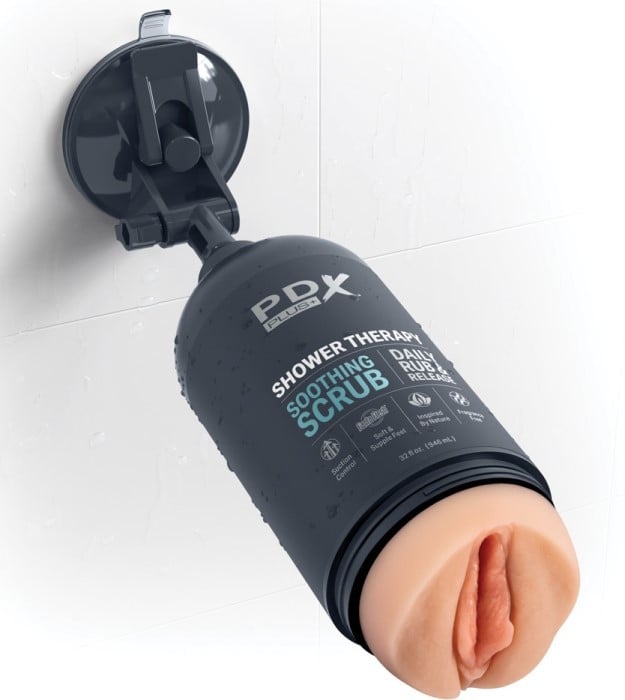 Дискретний мастубатор PDX Plus Shower Therapy Soothing Scrub від Pipedream - Зображення 3