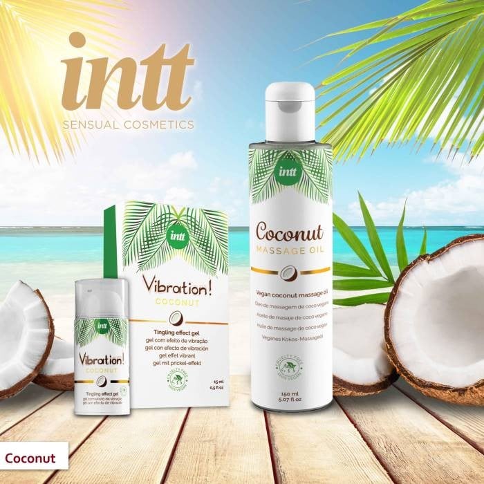 Массажное масло кокос Intt Coconut Vegan, 150 мл - Изображение 2
