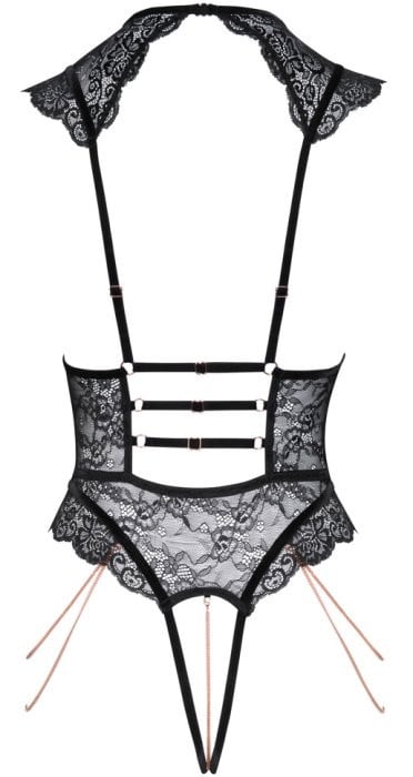 Боді з пікантним вирізом Abierta Fina Crotchless Body - Зображення 7