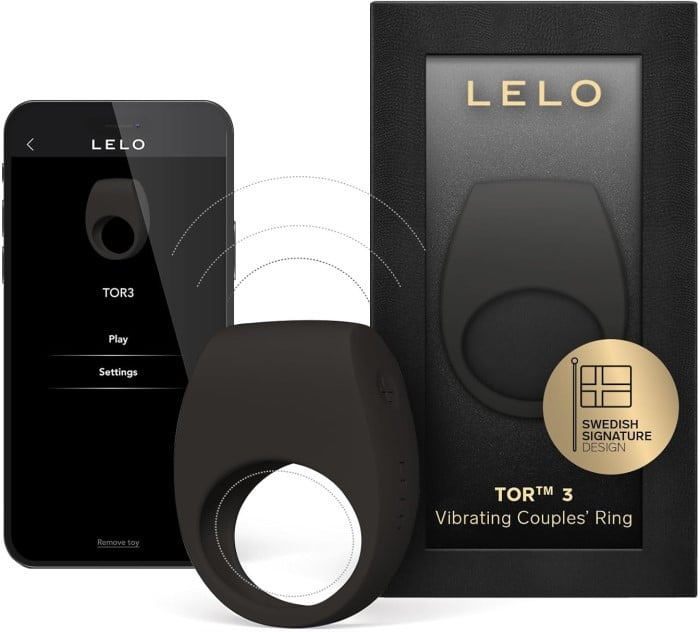 Эрекционное кольцо с вибрацией Lelo Tor 3 (Black) - Изображение 2