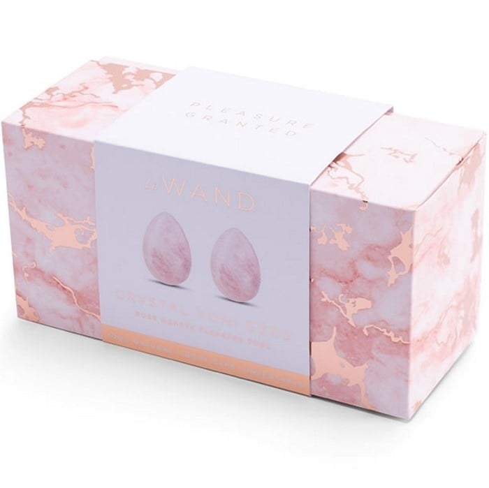 Вагінальні кульки кварцові Le Wand Crystal Yoni Eggs (Rose Quartz) - Зображення 9