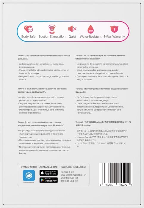 Вакуумний стимулятор Lovense Tenera 2 - Зображення 9