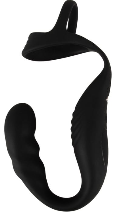 Ерекційне кільце з анальною стимуляцією і вібрацією Cock Ring with RC Prostate Plug від Orion - Зображення 5