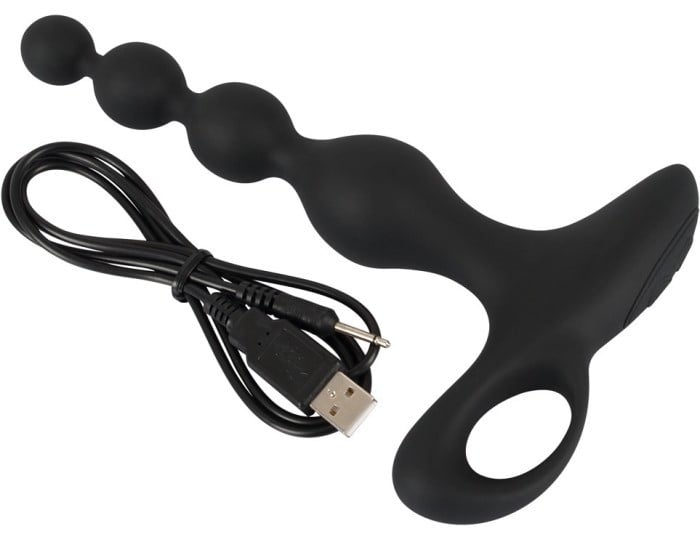 Анальний ланцюжок з вібрацією Black Velvets Rechargeable Anal Beads від Orion - Зображення 10