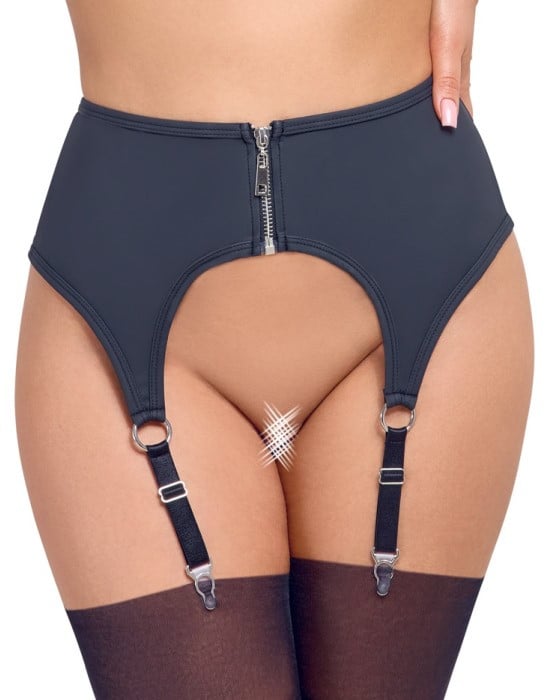 Панчохи Cottelli Legwear Suspender Stockings (Black)