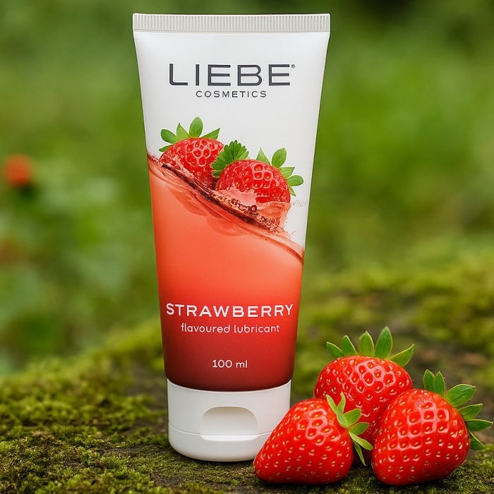 Лубрикант со вкусом клубники Liebe Strawberry, 100 мл - Изображение 2