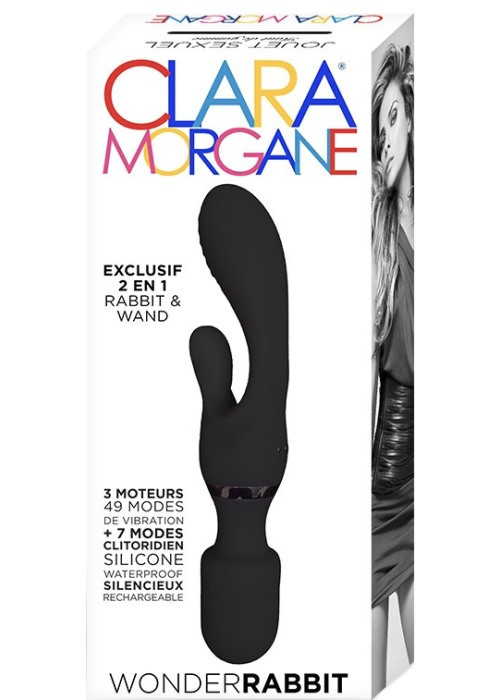 Вібратор кролик Clara Morgane Wonder Rabbit (Black) - Зображення 3
