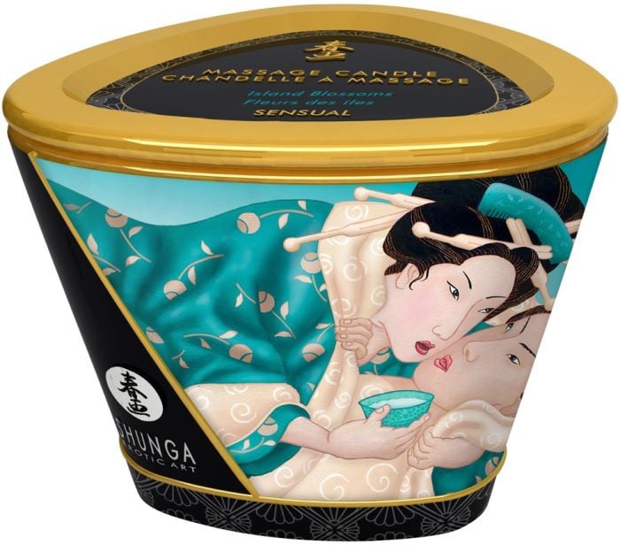 Массажная свеча Shunga Massage Candle Island Blossoms, 170 мл - Изображение 3