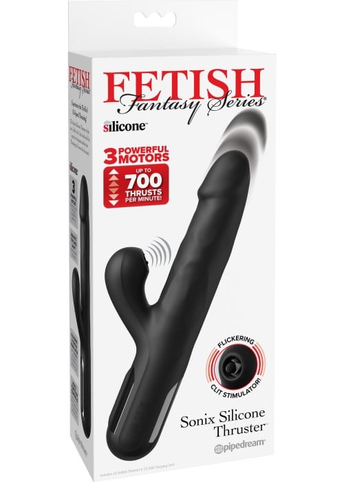 Вібратор кролик з поступальними рухами Pipedream Sonix Silicone Thruster - Зображення 7