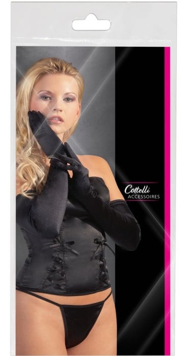 Перчатки атласные Cottelli Accessoires - Изображение 4