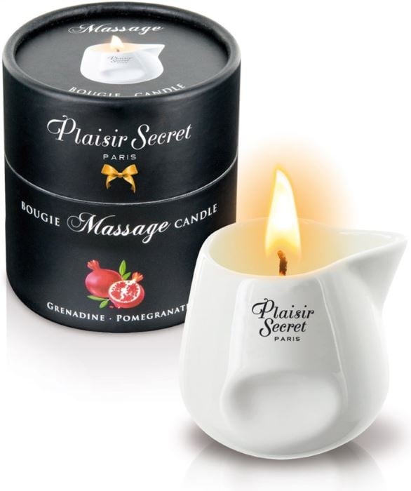 Масажна свічка Plaisirs Secrets Pomegranate, 80 мл - Зображення 2