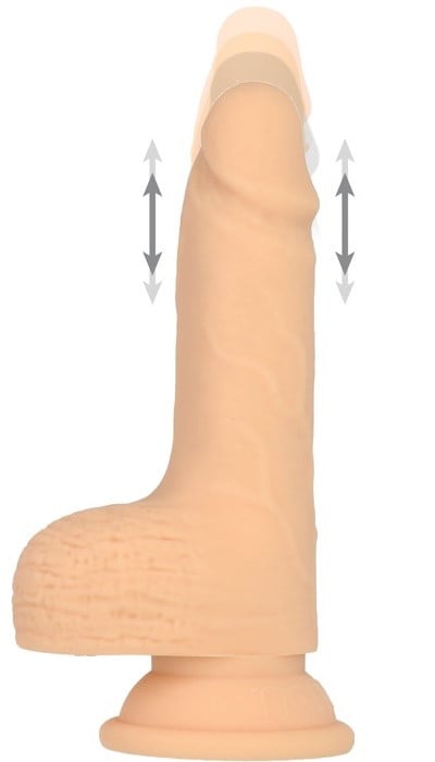 Фалоімітатор з поступальними рухами та обертанням Naked Thrusting Dong 6.5" - Зображення 2
