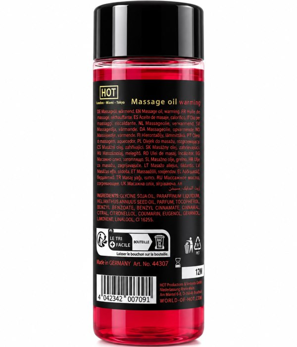 Массажное масло Hot Massage Oil Warming, 100 мл - Изображение 2