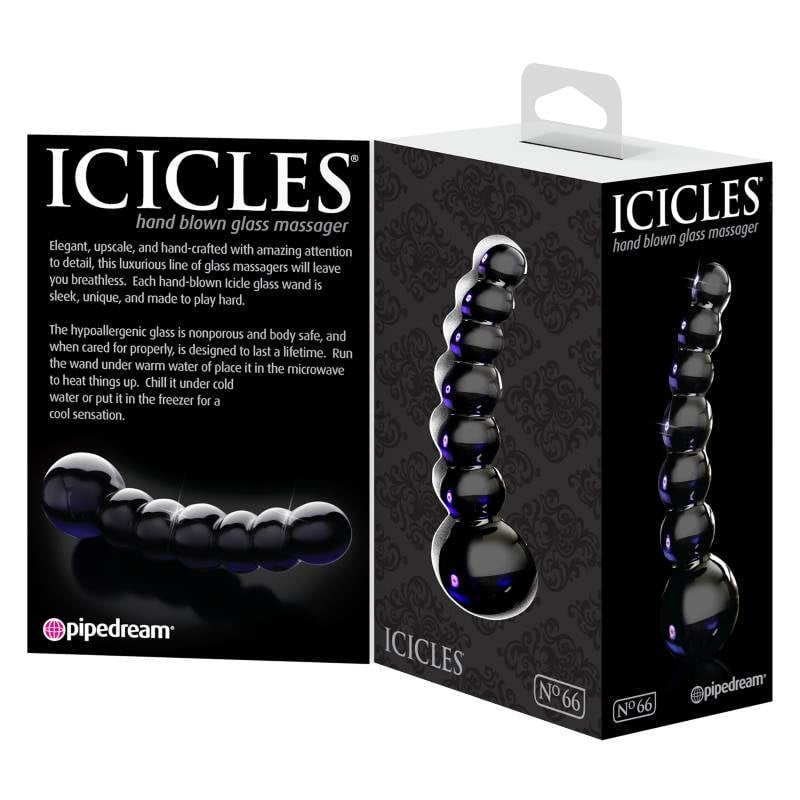 Анальний ланцюжок Icicles No. 66 Black Edition від Pipedream - Зображення 3