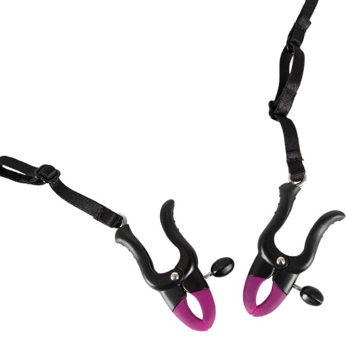 Трусики із затискачами для статевих губ і клітора Bad Kitty Spreader String від Orion - Зображення 6