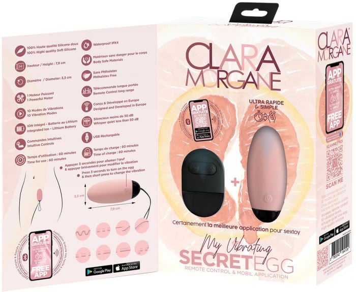 Виброяйцо Clara Morgane Secret Egg (Pink) - Изображение 5