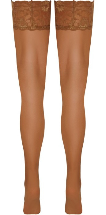 Панчохи Cottelli Legwear Hold-up Stockings Flower Pattern - Зображення 7