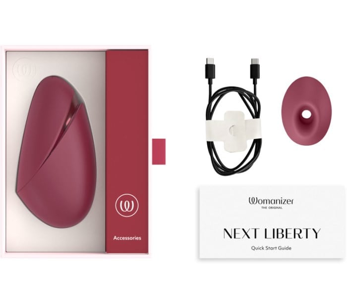 Вакуумный стимулятор Womanizer Next Liberty (Bordeaux) - Изображение 11