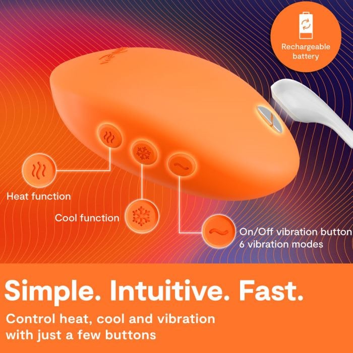 Вибратор для игр с температурой We-Vibe Temp (Tangerine) - Изображение 18