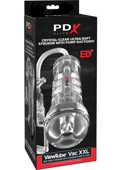 Мастурбатор с всасыванием ViewTube Vac XXL Pump See-Thru EZ-Grip Pump Stroker от Pipedream - Изображение 6