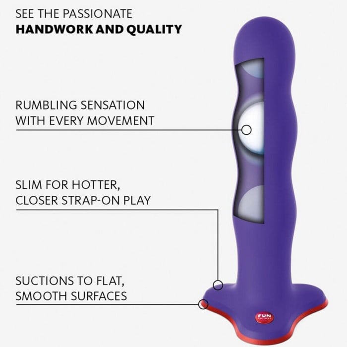 Фалоімітатор Fun Factory Bouncer (Purple) - Зображення 5