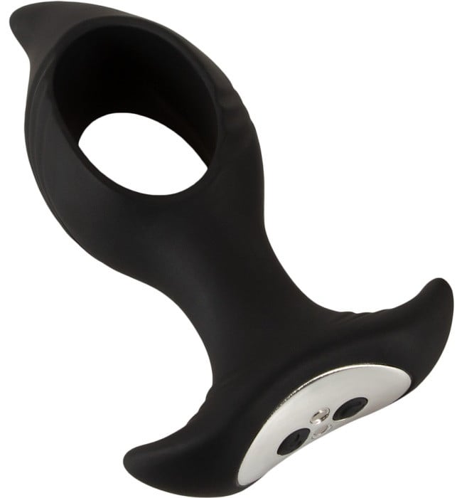 Анальная пробка с вибро и пультом Anos Butt Plug with a Hole - Изображение 7