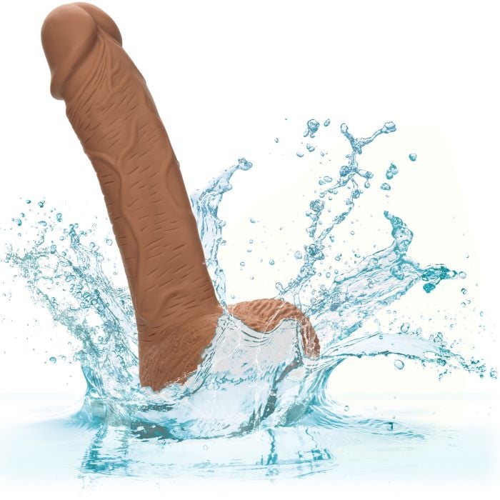 Фалоімітатор CalExotics Dual Density Silicone Studs 16 см (Brown) - Зображення 8