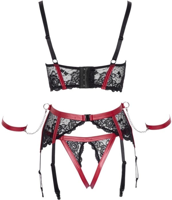 Эротический комплект Cottelli Bondage Shelf Bra Set от Orion - Изображение 6