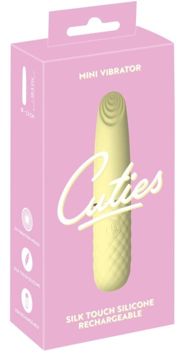 Вибропуля Cuties Ribbed Mini Vibrator - Изображение 9