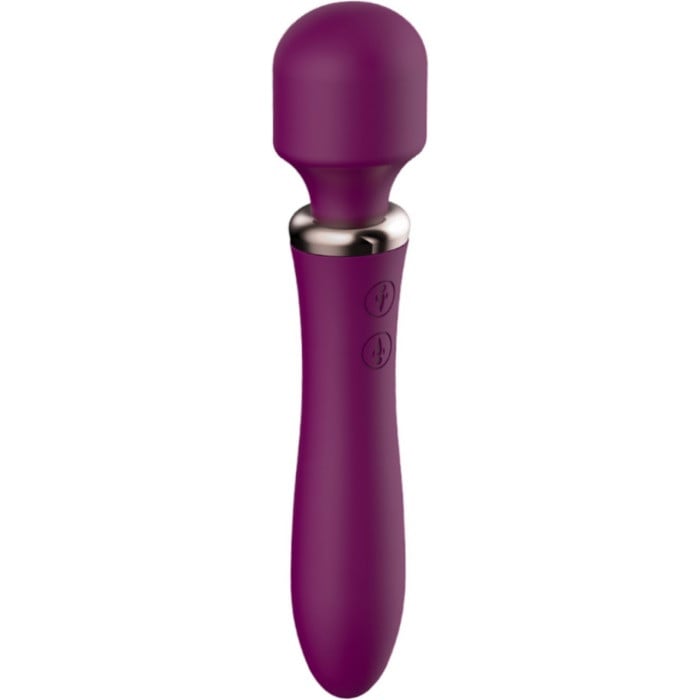 Вибромассажер Clara Morgane 2 in 1 Powerful Wand (Purple)