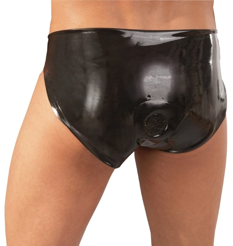 Чоловічі латексні труси з анальним стимулятором Latex Briefs від Orion - Зображення 4