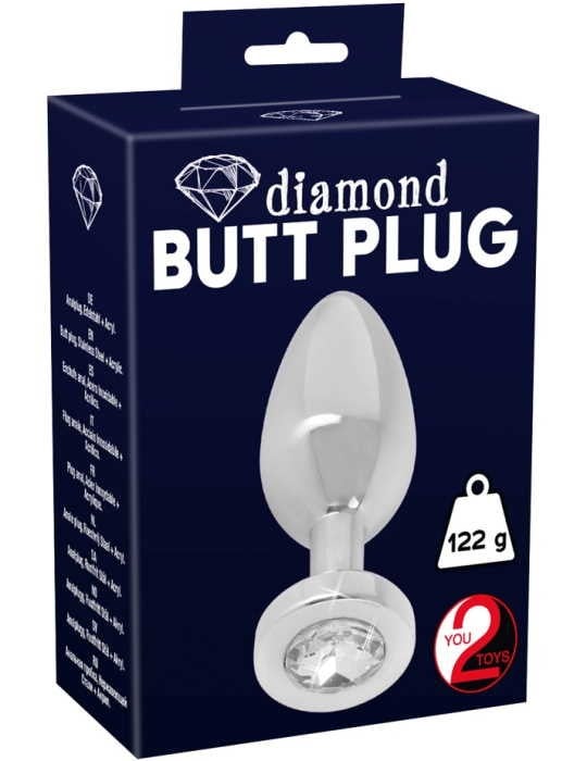 Анальна пробка Sextreme Steel Diamond Butt Plug S від Orion - Зображення 4