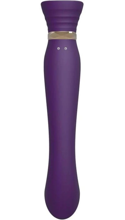 Вибратор с нагревом и пульсацией Zalo Queen Set (Purple) - Изображение 3
