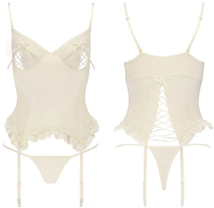 Корсет и трусики Avanua Bianca Corset (Ecru) - Изображение 5