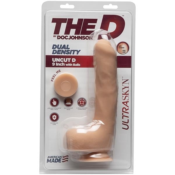 Фаллоимитатор The D - Uncut D - Ultraskyn 9 inch Vanilla от Doc Johnson - Изображение 2