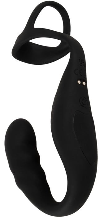 Ерекційне кільце з анальною стимуляцією і вібрацією Cock Ring with RC Prostate Plug від Orion - Зображення 6