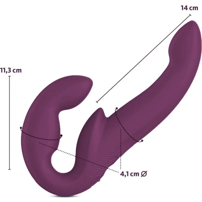 Безремневий страпон з вібро Fun Factory Share Vibe Pro (Purple) - Зображення 5