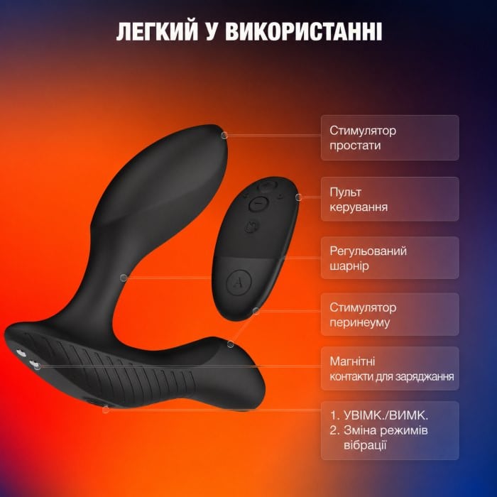Массажер простаты с пультом и вибро Arcwave Perk - Изображение 13