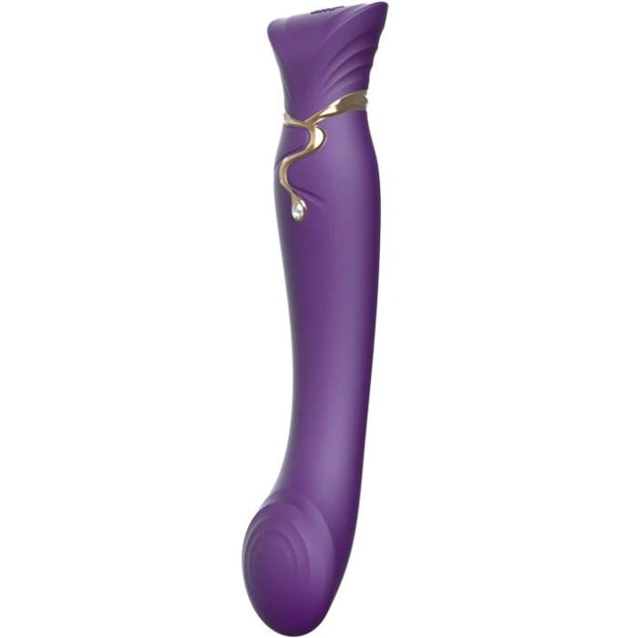 Вибратор с нагревом и пульсацией Zalo Queen Set (Purple) - Изображение 2