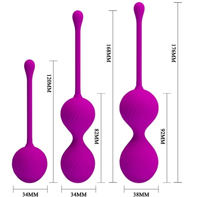 Набор вагинальных шариков Pretty Love Purple Kegel Ball - Изображение 2