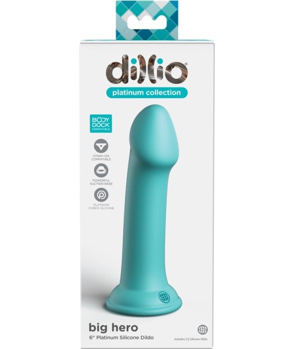 Фаллоимитатор Pipedream Dillio Platinum 6" (Blue) - Изображение 5