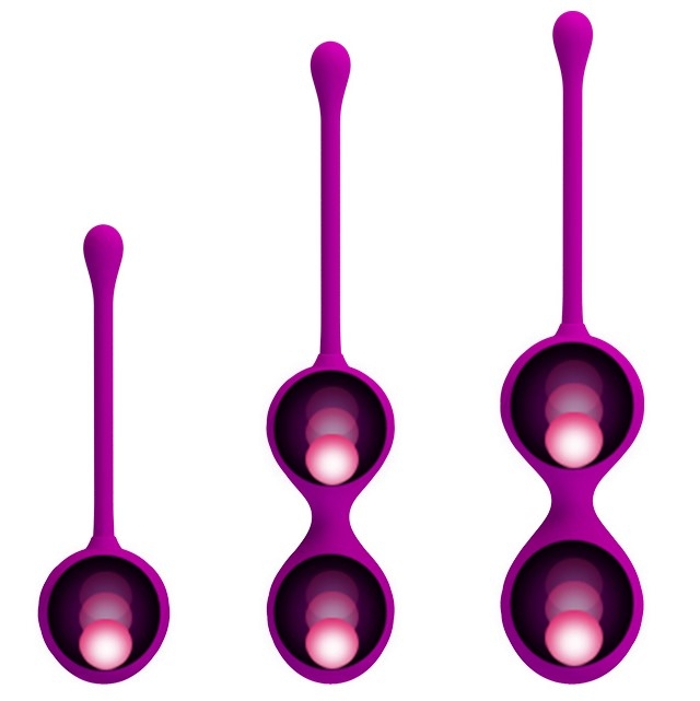 Набор вагинальных шариков Pretty Love Purple Kegel Ball - Изображение 3
