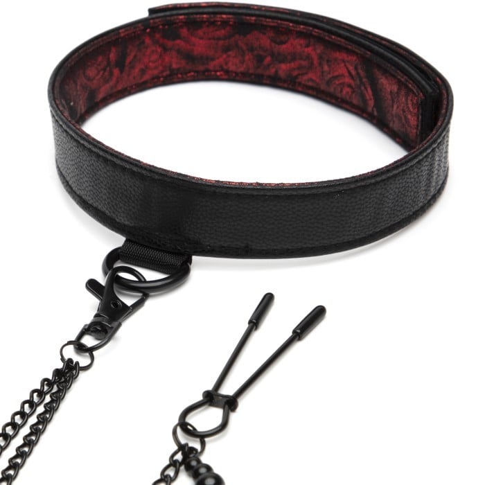 Ошейник с зажимами для сосков Fifty Shades of Grey Nipple Clamps - Изображение 3