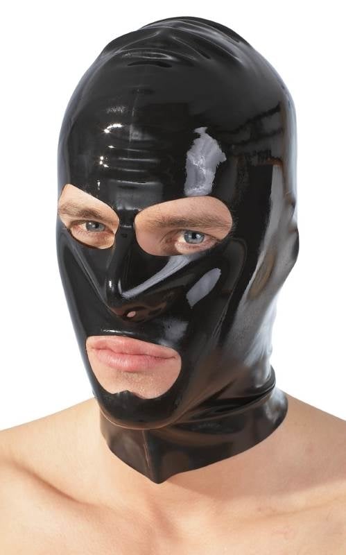 Маска на голову Latex Head Mask Black від Orion - Зображення 3