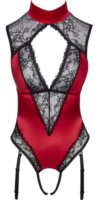 Боді з вирізом Cottelli Lingerie Crotchless Body - Зображення 5