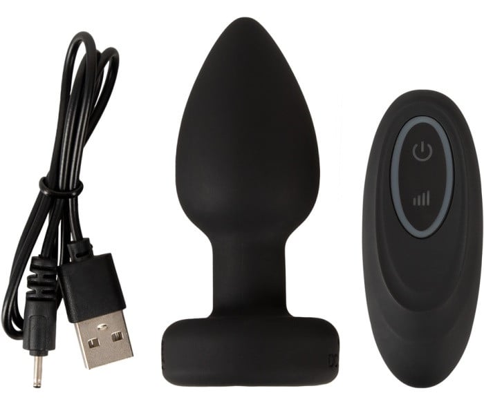 Анальная пробка с вибро и LED-подсветкой Anos Flashing Butt Plug - Изображение 9