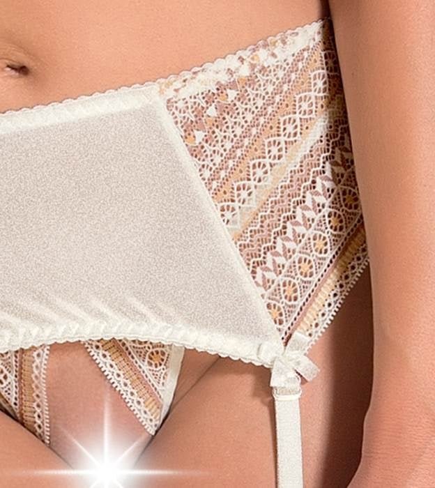Комплект бюстгальтер, трусики и пояс Casmir Clarisse Set Cream - Изображение 3