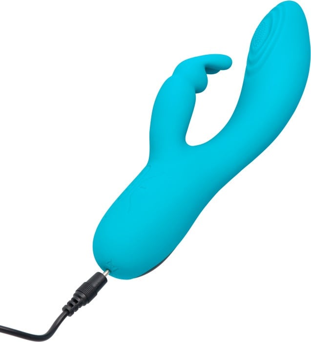 Вібратор кролик з пульсацією Virgite V9 (Blue) - Зображення 4